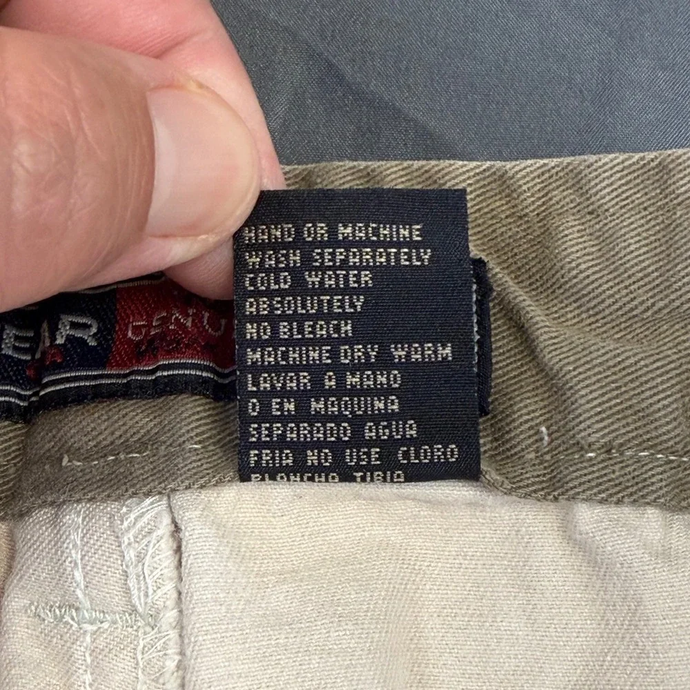 Vintage Colo Wear America Mens Relaxed Fit Khaki Pants Cotton 38x30 Wide Leg